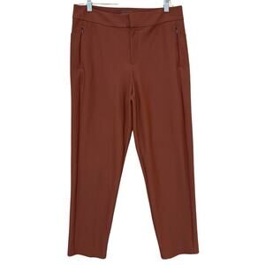 Athleta Stellar Skinny Trousers Women’s 12 Cinnamon Ankle Active Pants EUC